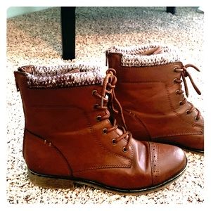 Brown booties